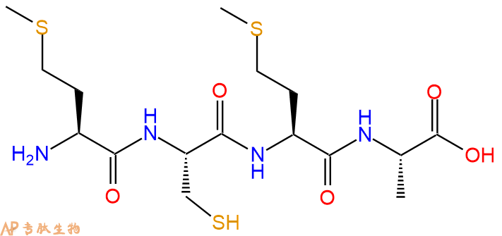 专肽生物产品H2N-Met-Cys-Met-Ala-OH