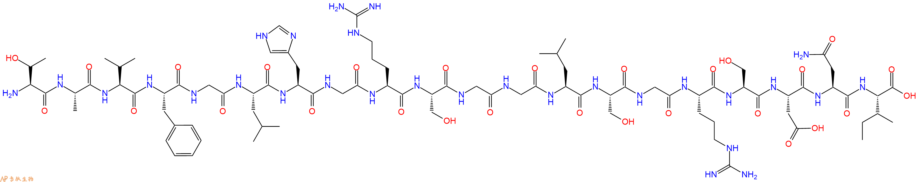 专肽生物产品H2N-Thr-Ala-Val-Phe-Gly-Leu-His-Gly-Arg-Ser-Gly-Gly-Leu-Ser-Gly-Arg-Ser-Asp-Asn-Ile-OH