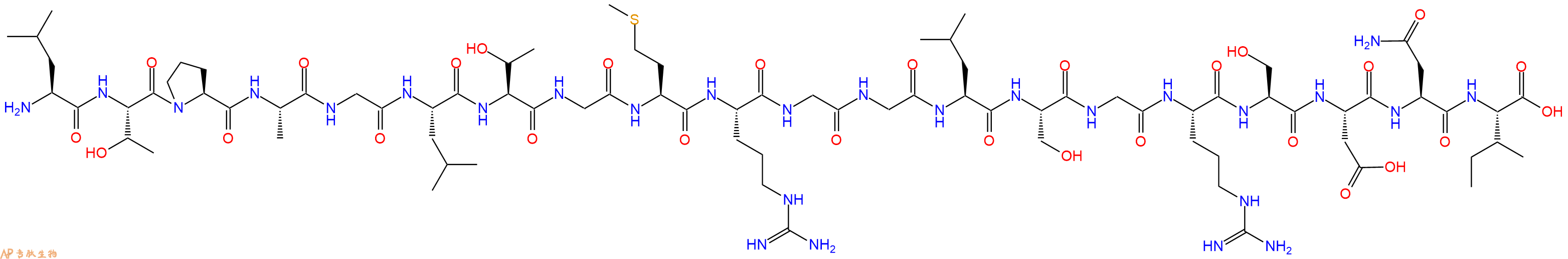 专肽生物产品H2N-Leu-Thr-Pro-Ala-Gly-Leu-Thr-Gly-Met-Arg-Gly-Gly-Leu-Ser-Gly-Arg-Ser-Asp-Asn-Ile-OH