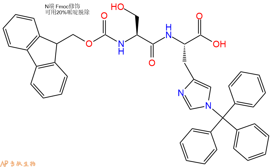 专肽生物产品Fmoc-Ser-His(Trt)-OH