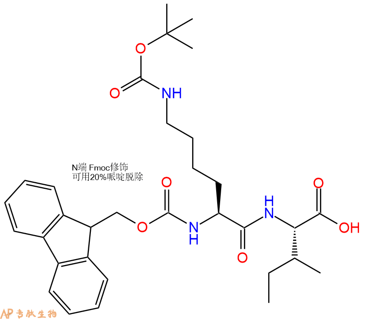 专肽生物产品Fmoc-Lys(Boc)-Ile-OH