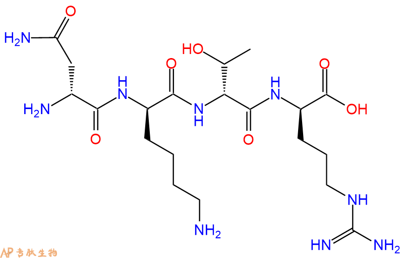 专肽生物产品H2N-DAsn-DLys-DThr-DArg-OH
