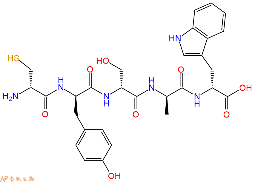 专肽生物产品H2N-DCys-DTyr-DSer-DAla-DTrp-OH