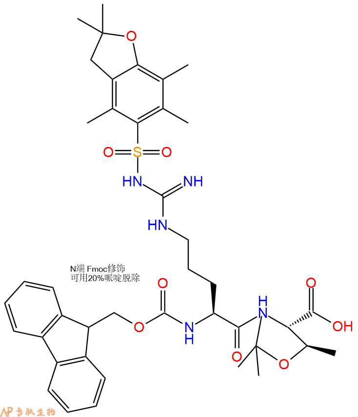专肽生物产品Fmoc-Arg(Pbf)-Thr(Psi(Me,Me)Pro)-OH