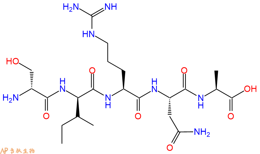 专肽生物产品H2N-DSer-DIle-Arg-Asn-Ala-OH