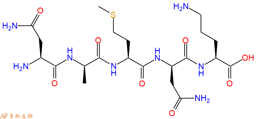 专肽生物产品H2N-Asn-DAla-Met-DAsn-Orn-OH