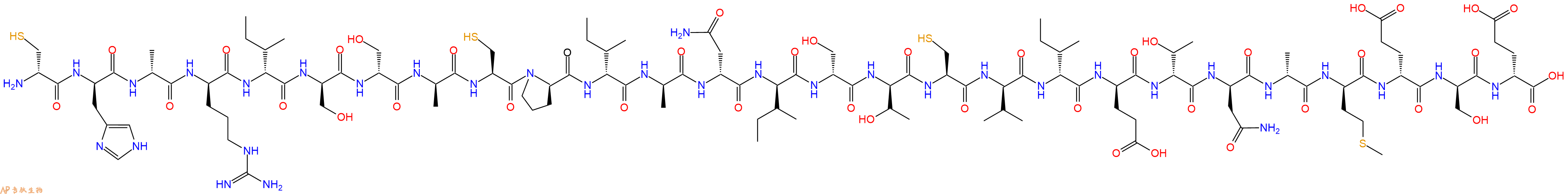 专肽生物产品H2N-DCys-DHis-DAla-DArg-DIle-DSer-DSer-DAla-Cys-DPro-DIle-DAla-DAsn-DIle-DSer-DThr-Cys-DVal-DIle-DGlu-DThr-DAsn-DAla-DMet-DGlu-DSer-DGlu-OH
