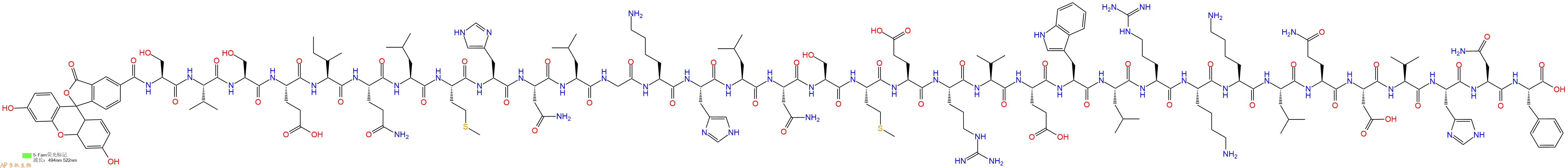 专肽生物产品 Parathyroid Hormone (1-34), human, FAM-labeled