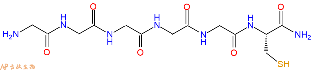 专肽生物产品H2N-Gly-Gly-Gly-Gly-Gly-Cys-CONH2