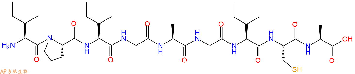专肽生物产品H2N-Ile-Pro-Ile-Gly-Ala-Gly-Ile-Cys-Ala-OH
