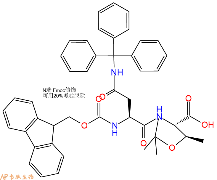 专肽生物产品Fmoc-Asn(Trt)-Thr(Psi(Me,Me)Pro)-OH