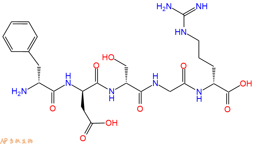 专肽生物产品H2N-DPhe-DAsp-DSer-Gly-DArg-OH