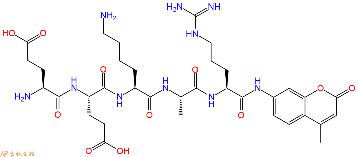 专肽生物产品H2N-Glu-Glu-Lys-Ala-Arg-AMC