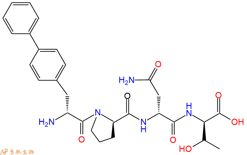 专肽生物产品H2N-DBip-DPro-DAsn-DThr-OH