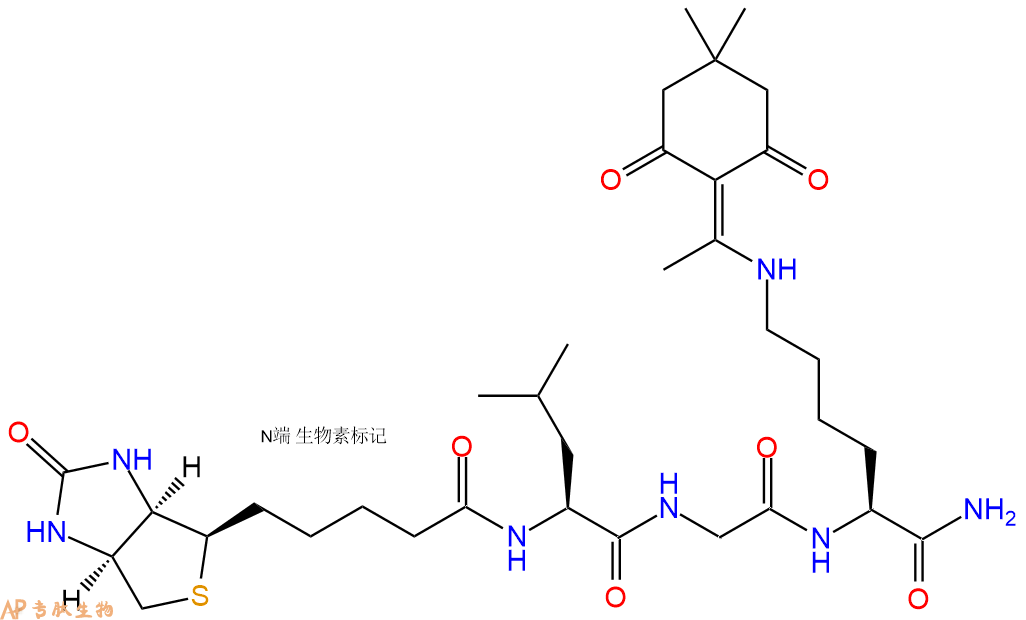 专肽生物产品Biotinyl-Leu-Gly-Lys(Dde)-CONH2