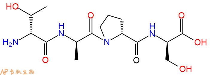 专肽生物产品H2N-DThr-DAla-DPro-DSer-OH