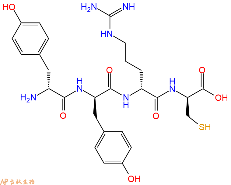 专肽生物产品H2N-DTyr-DTyr-DArg-DCys-OH