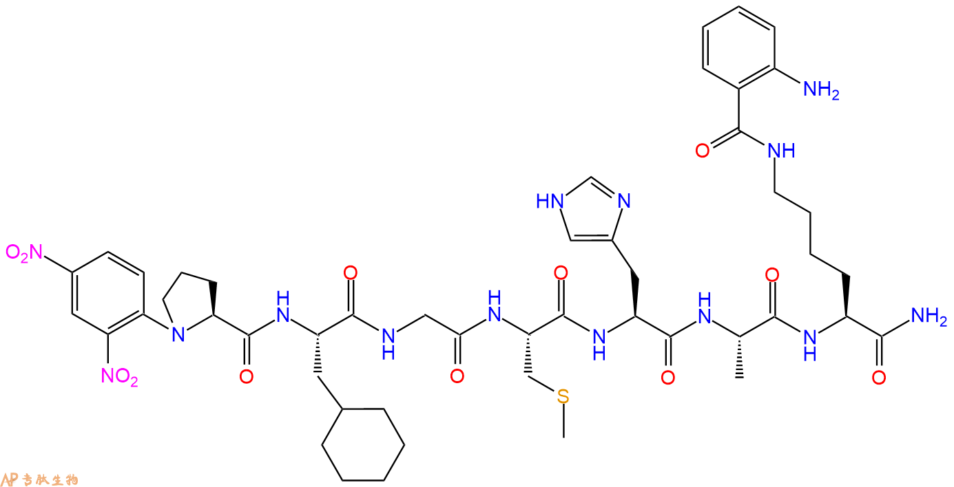 专肽生物产品Dnp-Pro-Cha-Gly-Cys(Me)-His-Ala-Lys(Abz)-CONH2
