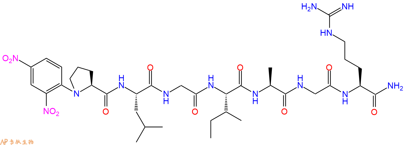 专肽生物产品Dnp-Pro-Leu-Gly-Ile-Ala-Gly-Arg-CONH260643-92-7