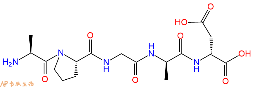专肽生物产品H2N-Ala-Pro-Gly-DAla-DAsp-OH