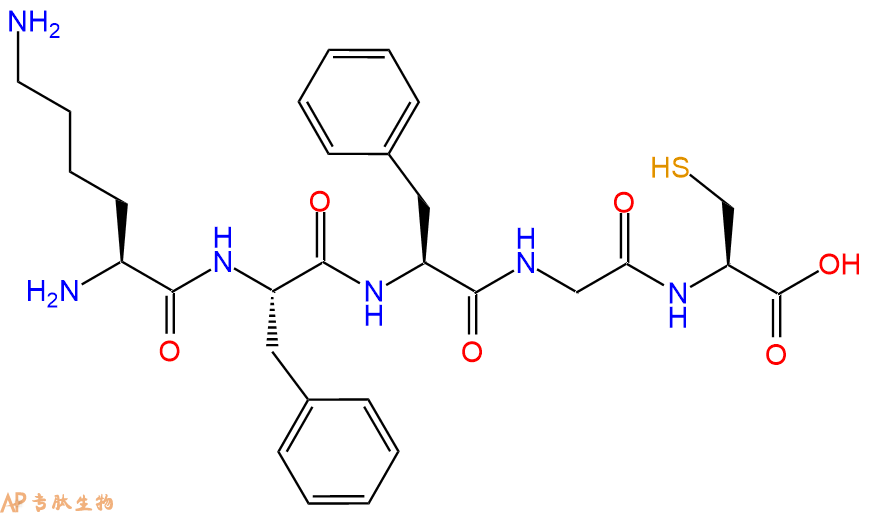 专肽生物产品H2N-Lys-Phe-Phe-Gly-Cys-OH