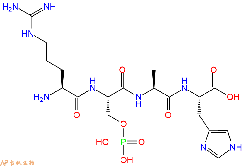 专肽生物产品H2N-Arg-Ser(PO3H2)-Ala-His-OH