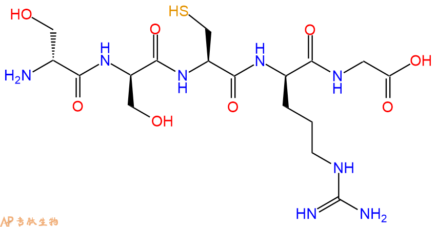 专肽生物产品H2N-DSer-DSer-Cys-DArg-Gly-OH
