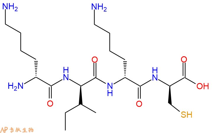 专肽生物产品H2N-DLys-DIle-DLys-DCys-OH