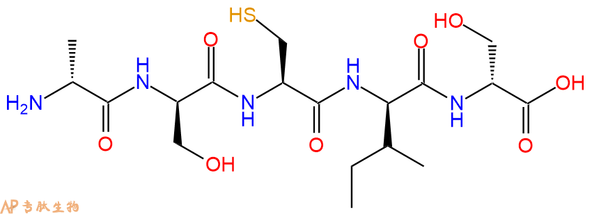 专肽生物产品H2N-DAla-DSer-Cys-DIle-DSer-OH
