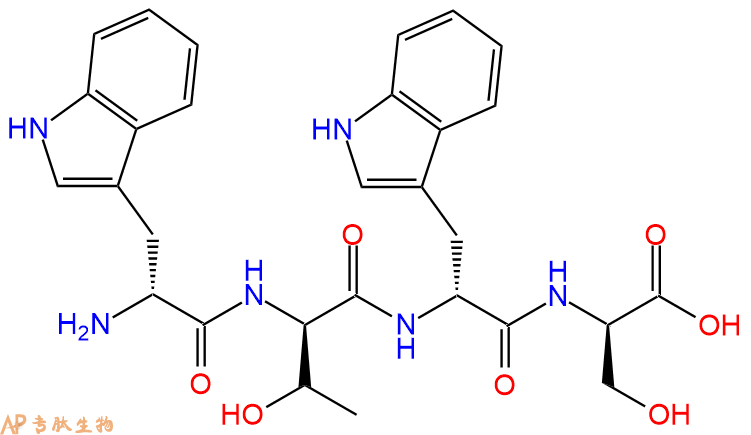 专肽生物产品H2N-DTrp-DThr-DTrp-DSer-OH