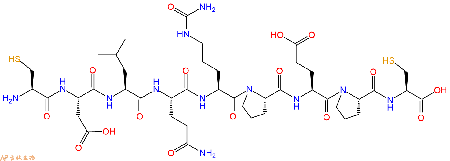 专肽生物产品H2N-Cys-Asp-Leu-Gln-Cit-Pro-Glu-Pro-Cys-OH