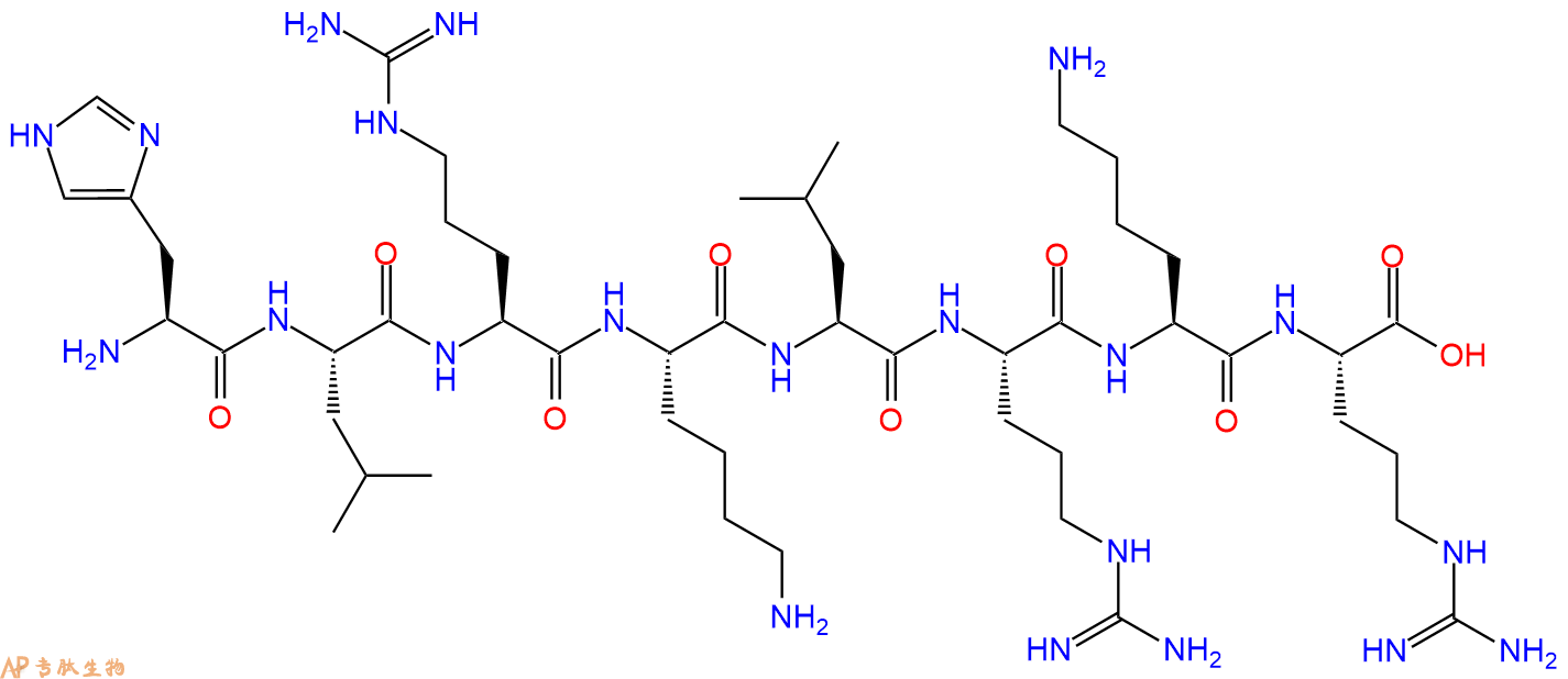 专肽生物产品H2N-His-Leu-Arg-Lys-Leu-Arg-Lys-Arg-OH