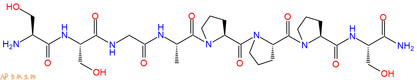 专肽生物产品H2N-Ser-Ser-Gly-Ala-Pro-Pro-Pro-Ser-CONH2