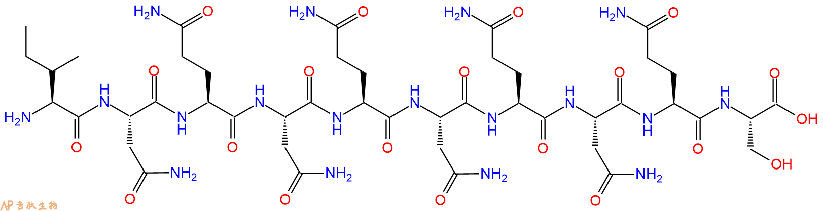 专肽生物产品H2N-Ile-Asn-Gln-Asn-Gln-Asn-Gln-Asn-Gln-Ser-OH