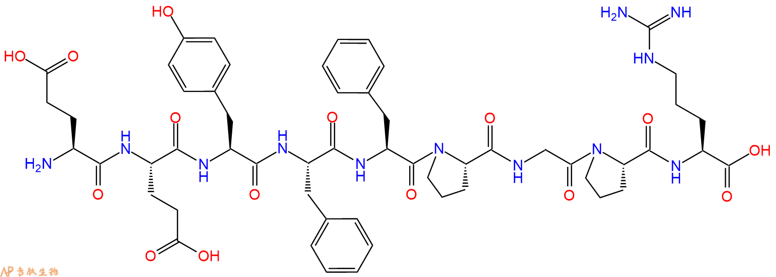 专肽生物产品H2N-Glu-Glu-Tyr-Phe-Phe-Pro-Gly-Pro-Arg-OH