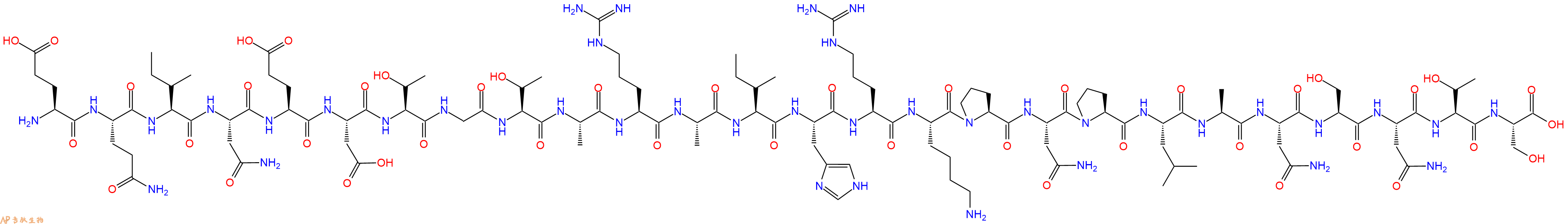 专肽生物产品H2N-Glu-Gln-Ile-Asn-Glu-Asp-Thr-Gly-Thr-Ala-Arg-Ala-Ile-His-Arg-Lys-Pro-Asn-Pro-Leu-Ala-Asn-Ser-Asn-Thr-Ser-OH