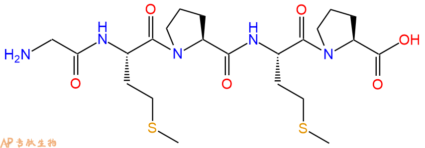 专肽生物产品H2N-Gly-Met-Pro-Met-Pro-OH