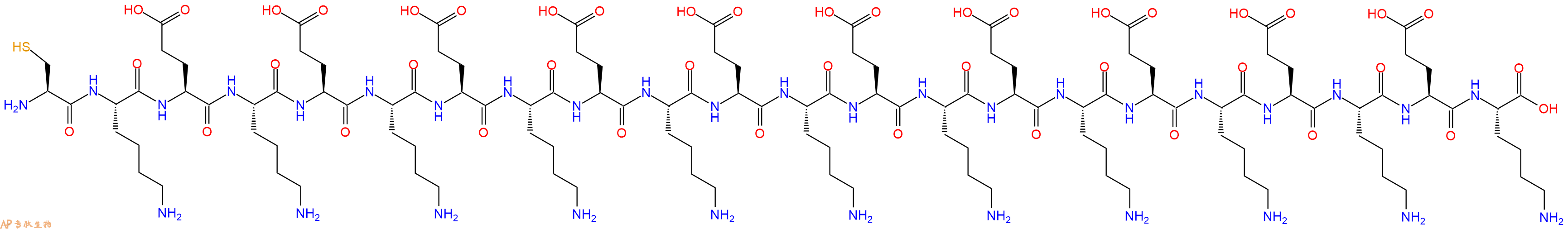 专肽生物产品H2N-Cys-Lys-Glu-Lys-Glu-Lys-Glu-Lys-Glu-Lys-Glu-Lys-Glu-Lys-Glu-Lys-Glu-Lys-Glu-Lys-Glu-Lys-OH