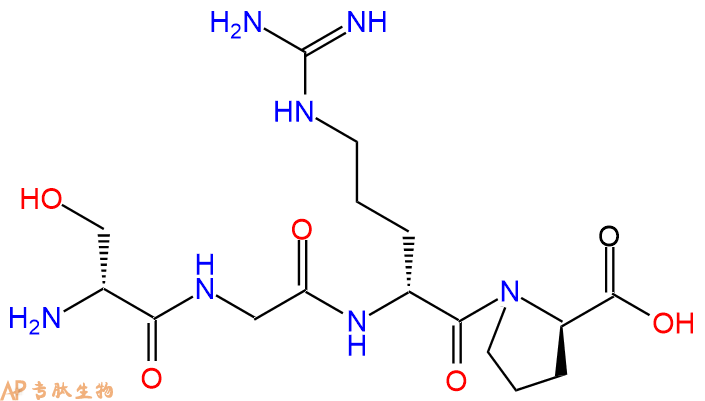 专肽生物产品H2N-DSer-Gly-DArg-DPro-OH