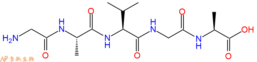 专肽生物产品H2N-Gly-Ala-Val-Gly-Ala-OH