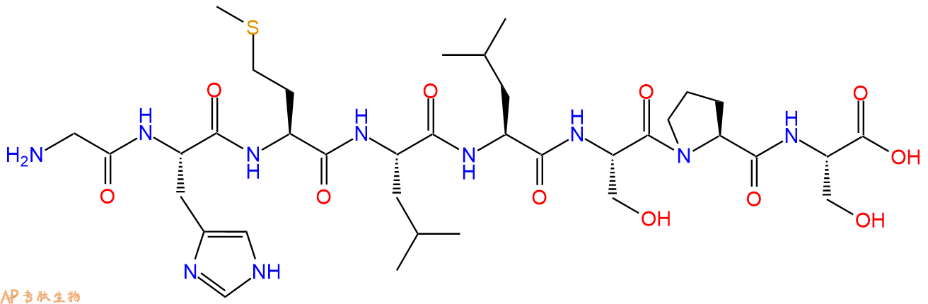 专肽生物产品H2N-Gly-His-Met-Leu-Leu-Ser-Pro-Ser-OH