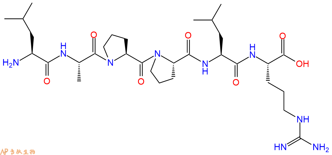 专肽生物产品H2N-Leu-Ala-Pro-Pro-Leu-Arg-OH