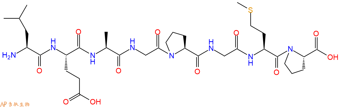 专肽生物产品H2N-Leu-Glu-Ala-Gly-Pro-Gly-Met-Pro-OH