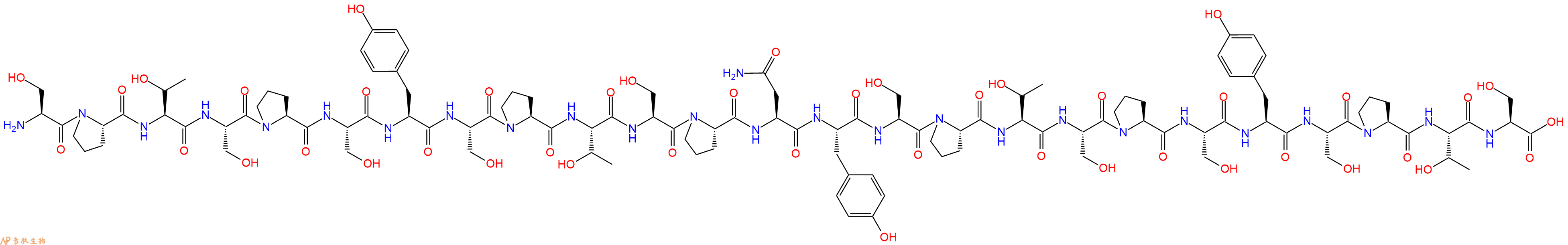 专肽生物产品H2N-Ser-Pro-Thr-Ser-Pro-Ser-Tyr-Ser-Pro-Thr-Ser-Pro-Asn-Tyr-Ser-Pro-Thr-Ser-Pro-Ser-Tyr-Ser-Pro-Thr-Ser-OH
