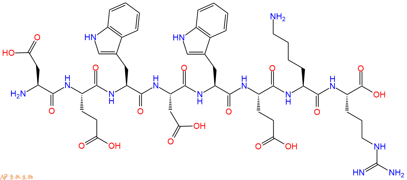 专肽生物产品H2N-Asp-Glu-Trp-Asp-Trp-Glu-Lys-Arg-OH