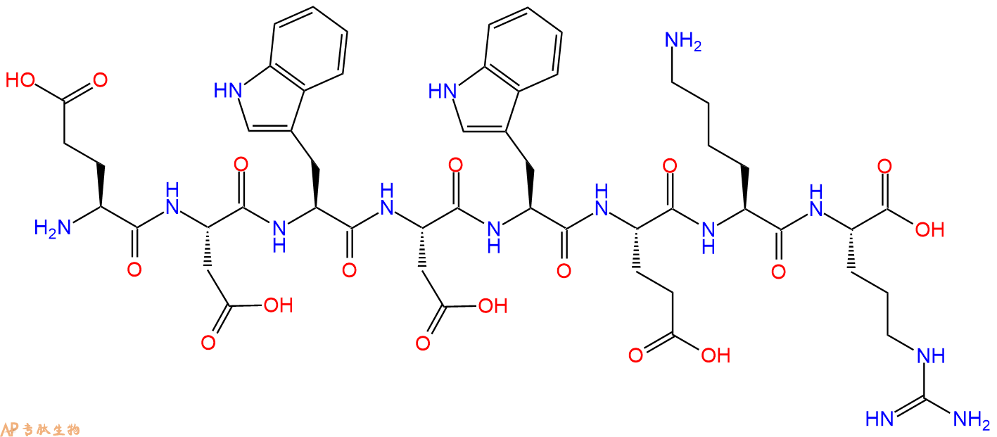 专肽生物产品H2N-Glu-Asp-Trp-Asp-Trp-Glu-Lys-Arg-OH