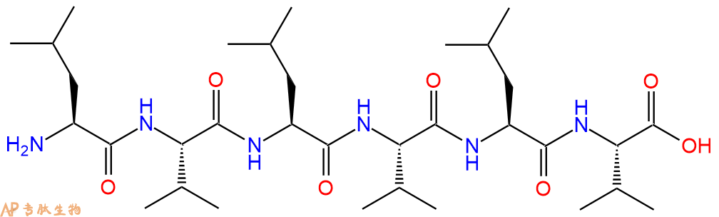 专肽生物产品H2N-Leu-Val-Leu-Val-Leu-Val-OH