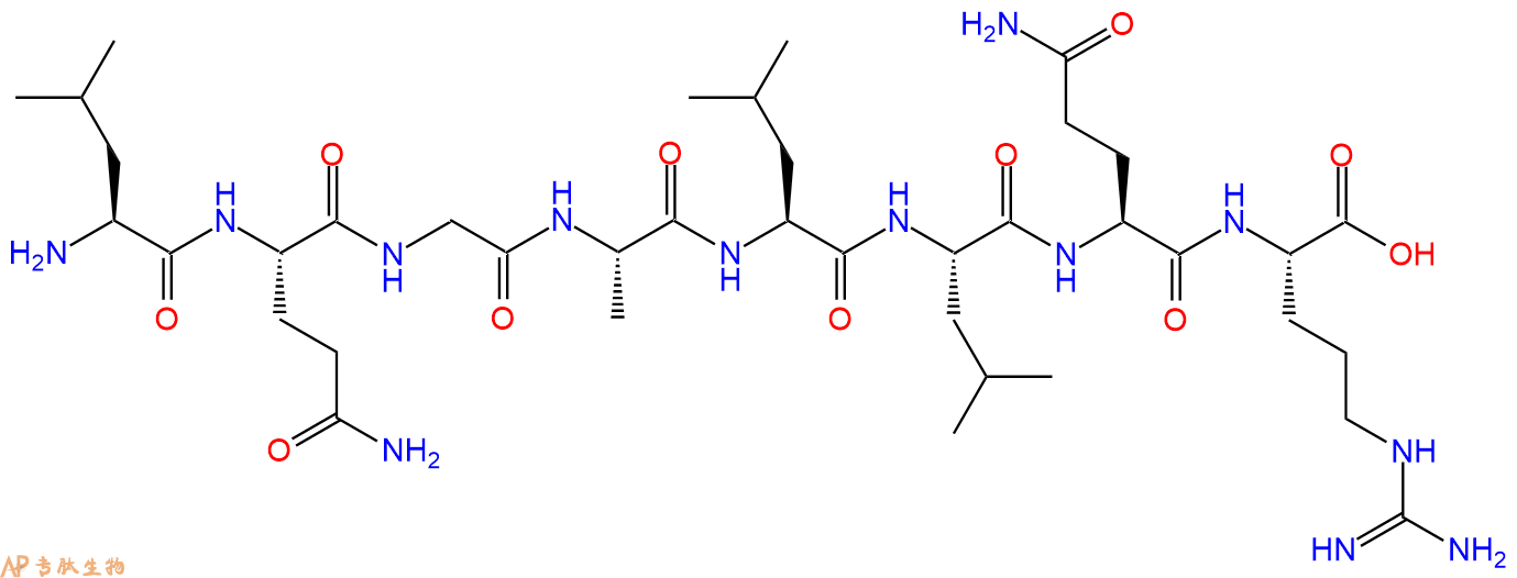 专肽生物产品H2N-Leu-Gln-Gly-Ala-Leu-Leu-Gln-Arg-OH