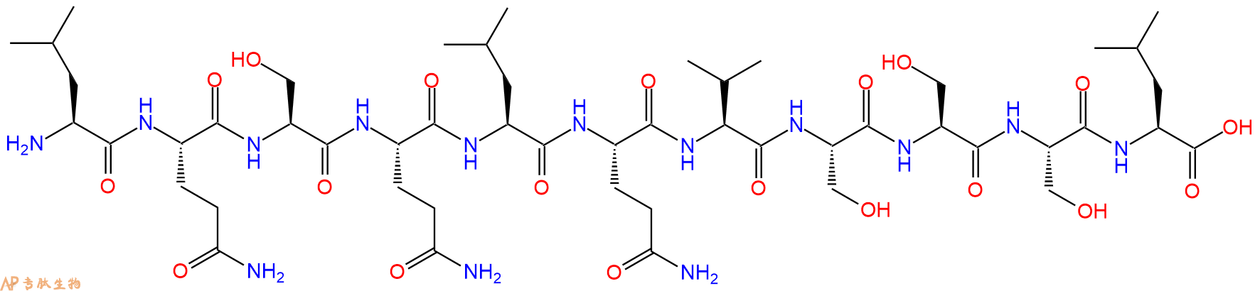 专肽生物产品H2N-Leu-Gln-Ser-Gln-Leu-Gln-Val-Ser-Ser-Ser-Leu-OH