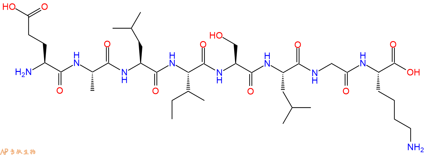 专肽生物产品H2N-Glu-Ala-Leu-Ile-Ser-Leu-Gly-Lys-OH